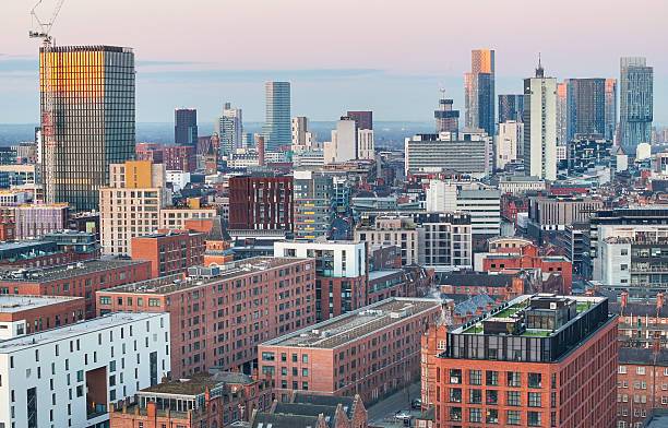 istock Northern Manchester Sunrise Panorama 2205596905