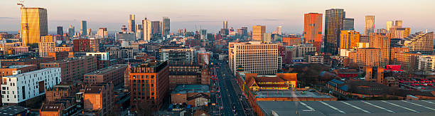 istock Northern Manchester Sunrise Panorama 2205597013