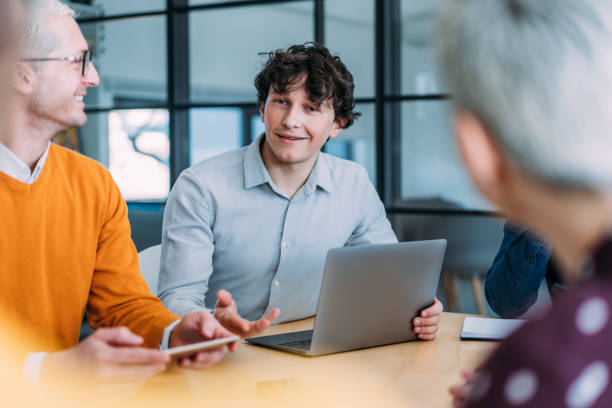 istock Business persons on meeting in the office. 2205598298