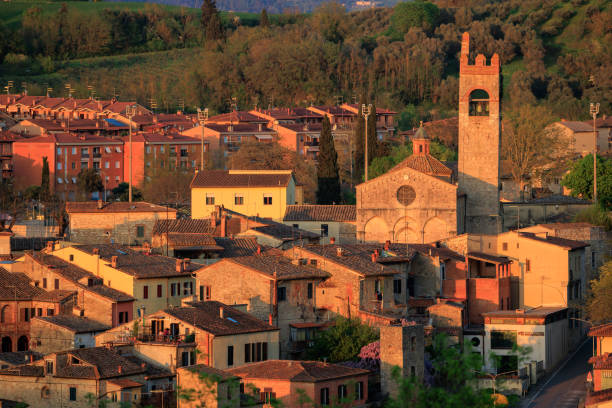istock Asciano, Italian medieval town 2205600479
