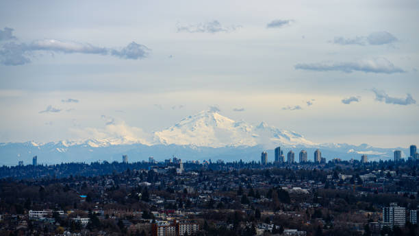 istock Modern Skyline of Burnaby, British Columbia with Mountain Backdrop 2205600662