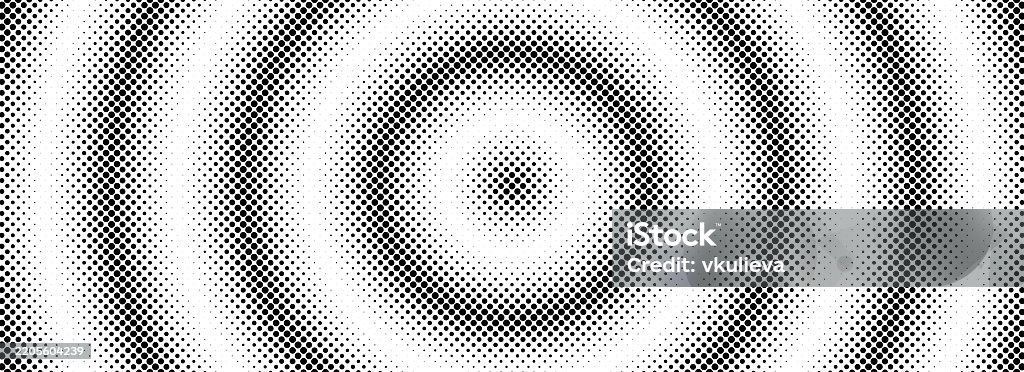 Halftone Circle Background Radial Comic Target Texture Black And White ...