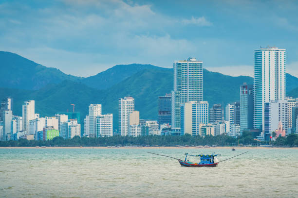 Skyline of Nha Trang, Vietnam.