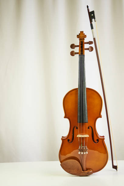 istock Violin, musical instrument isolated on white background 2205606276