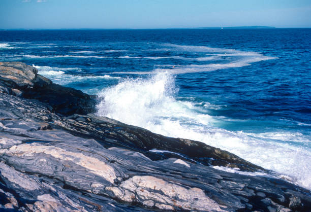 Maine - Pemaquid - Breaking Wave - 1985