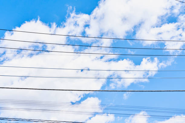A typical Japanese view of power lines