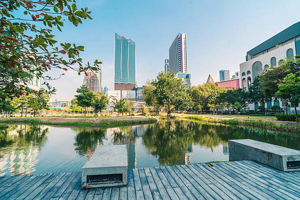 istock city park called the Pathum Wananurak park in Bangkok 2205641068