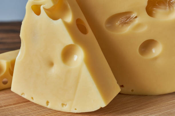 istock Cheese collection, piece of emmental or emmentaler cheese 2205641877