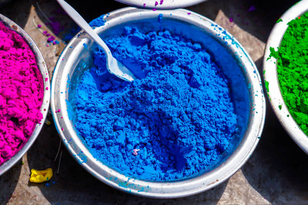 istock Color powder on street market 2205649749