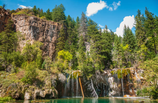 istock Bridal Veil Falls and Clear Water at Hanging Lake 2205653336