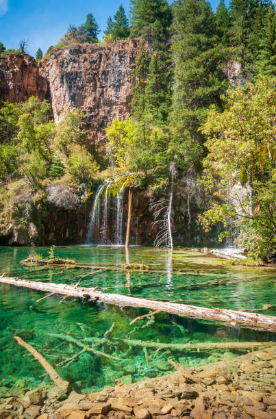 istock Bridal Veil Falls and Clear Water at Hanging Lake 2205653700