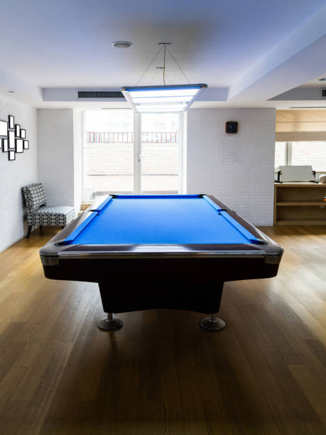 istock The pool table is in games room 2205655294