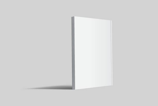 istock Vector realistic 3d magazine mockup with white blank cover isolated on background. For the business presentation magazine, notebook, booklet, brochure, catalogue or a publisher advertising corporate 2205655593