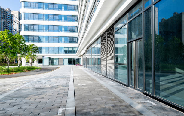 istock The road outside office building 2205655812
