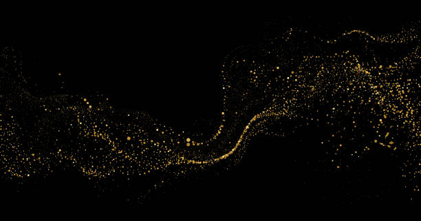 istock Abstract shiny gold glitter design element. For New Year, Merry Christmas greeting card design 2205657289