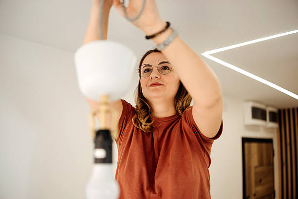 Change the lamp chandelier