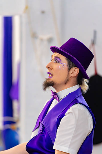 A primate ringmaster would like to welcome you to his circus. Enjoy the Show.