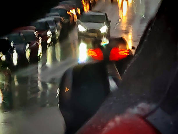 istock rainy weather in road traffic 2205668533