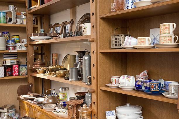 istock At the second hand shop. Sustainable thrift shop 2205670148
