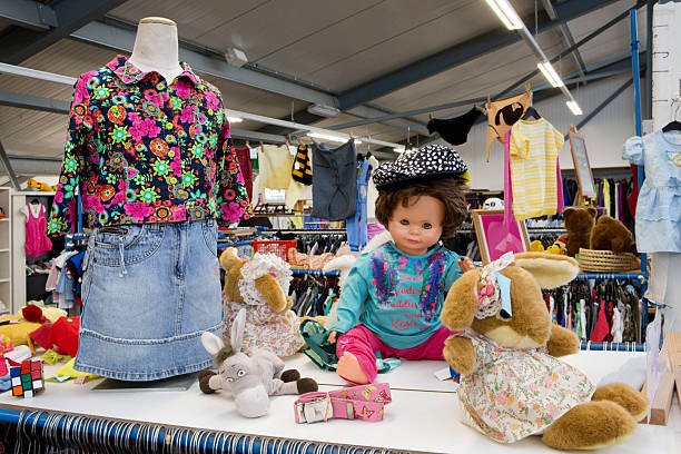 istock At the second hand shop. Sustainable thrift shop 2205670194