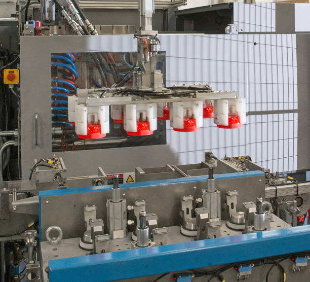 istock Production of plastic caps. Plastic industry. 2205670674