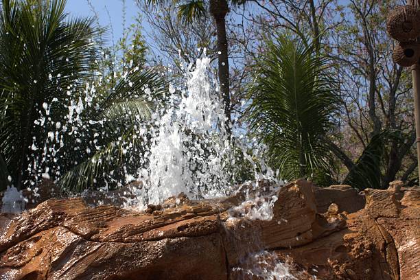 Water splashing from a cliff at Moana attraction