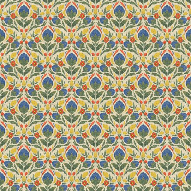 istock Flowers of paradise seamless pattern collection, floral pattern featuring a variety of colorful flowers and leaves 2205683980