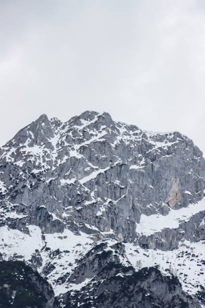 snow-capped mountains in Austria in spring. High quality photo