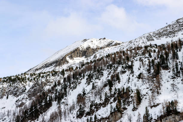snow-capped mountains in Austria in spring. High quality photo