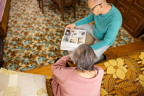 istock Mother and Son Reminiscing 2205685374