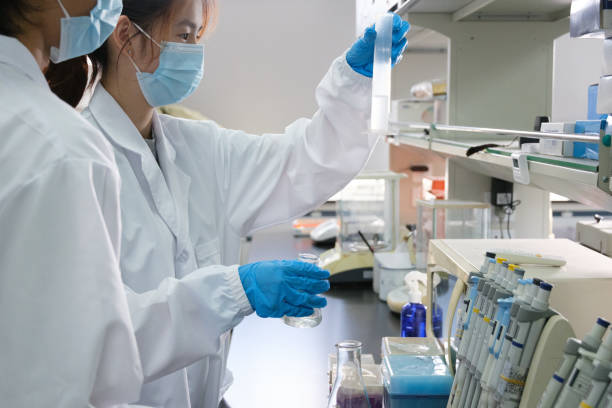 istock In the laboratory, the team conducts research 2205687042