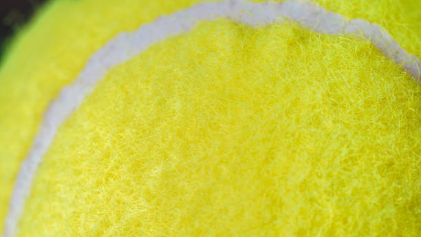 Close-Up of Tennis Ball Texture