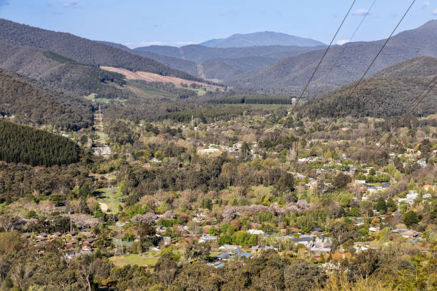 Looking down on the Kiewa Valley from Falls Creek, Victorian High Country