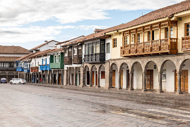 istock Traditional Colonial Architecture in a Historic Town Square 2205693524