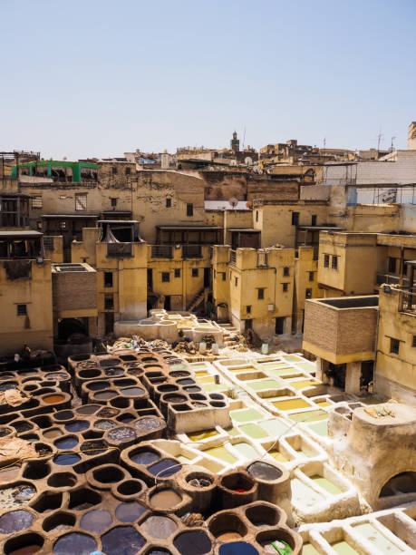 istock Tanneries de Fes, Leather tannery - Morocco 2205697215