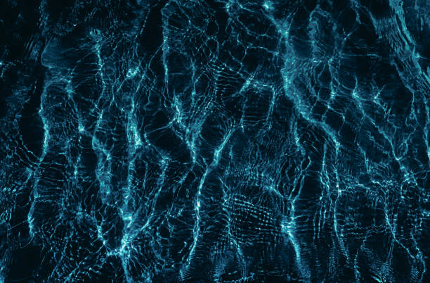 dark sea water, top view, close up