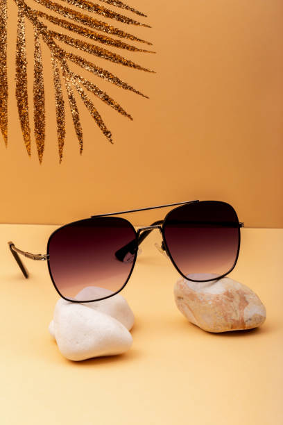 istock Stylish sunglasses with summer aesthetic 2205708630