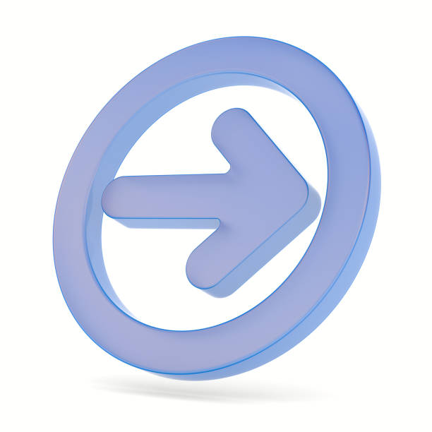 arrow on white background. Isolated 3D illustration