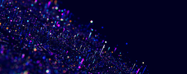 istock Macro of quantum computing technology. Digital patterns of big data. Microworld of LLM AI learning process. Nano technology presentation. 3d render illustration 2205712685
