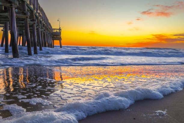 istock Sunrise at Virginia Beach shore 2205714244