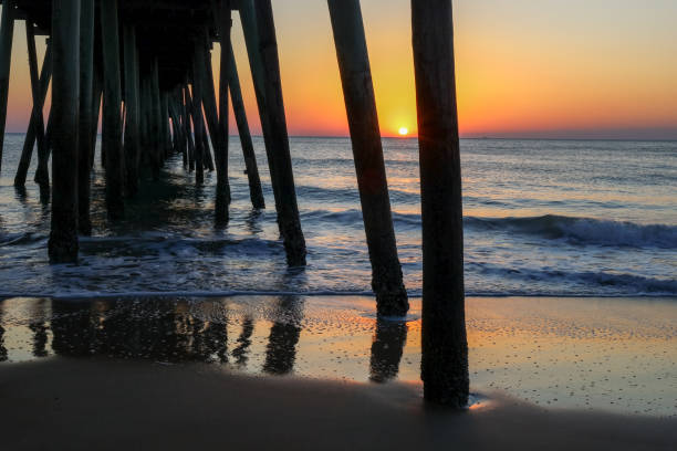 istock Sunrise at Virginia Beach shore 2205714297