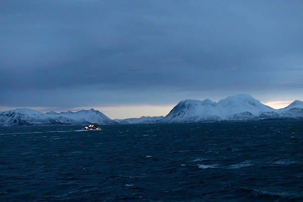 Travel in Tromso Norway wtih snow winter and aurora borealis fjords landscapes winterscaps arctic sea and northern lights