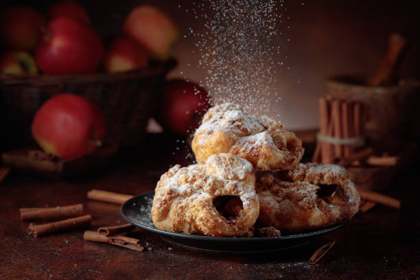 istock Homemade mini apple strudels with apples and cinnamon. 2205716283