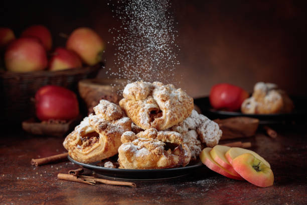 istock Homemade mini apple strudels with apples and cinnamon. 2205716286