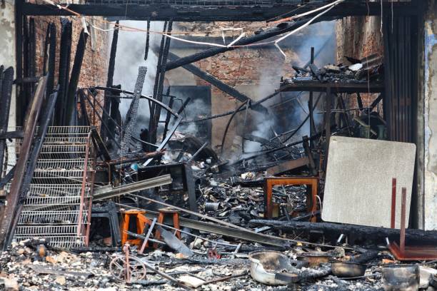 istock Restaurant interior fire damage in Malaysia 2205724981