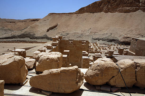 istock Ruins of ancient temple in Deir el-Bahari, Egypt 2205731255