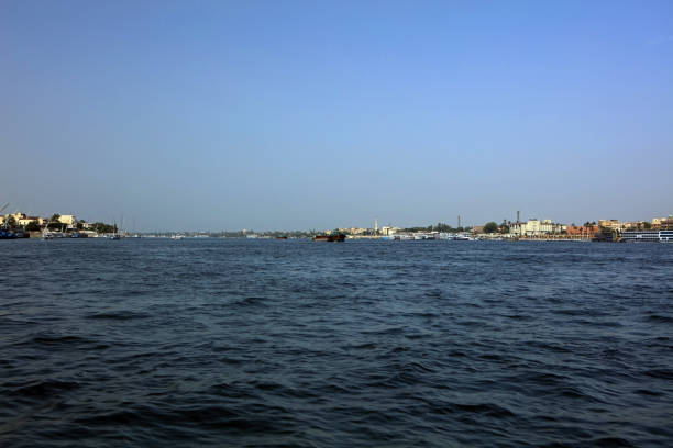 Landscape on Nile river in Luxor, Egypt