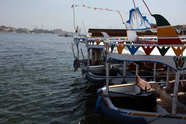 Landscape on Nile river in Luxor, Egypt