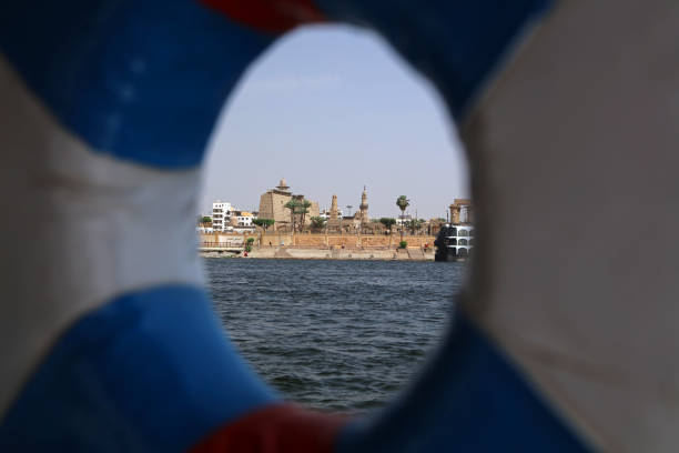 Landscape on Nile river in Luxor, Egypt