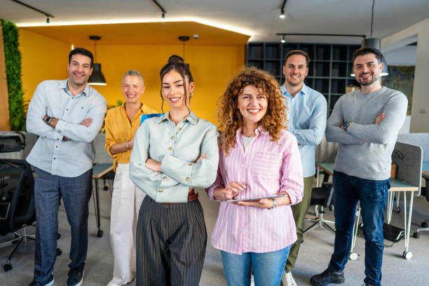 istock Business people in a modern office 2205731630